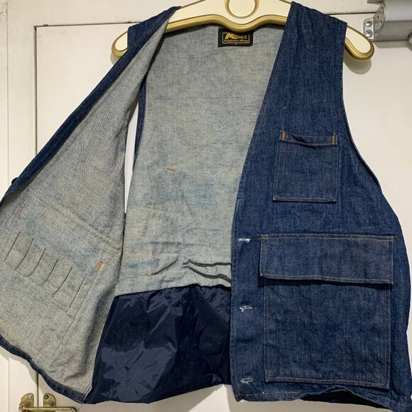 VINTAGE KMART BLUE DENIM VESTS SIZE L - Picture 6 of 7